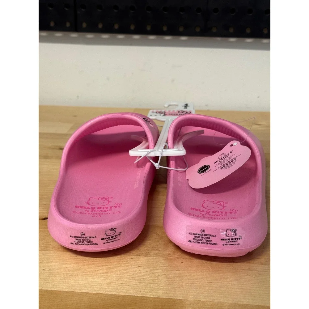 Hello Kitty Slides Sandals Kids Pink Size‎ 4/5 Sanrio Character Shoes